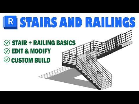 Revit Stairs & Railings Complete Tutorial | Beginner to Intermediate