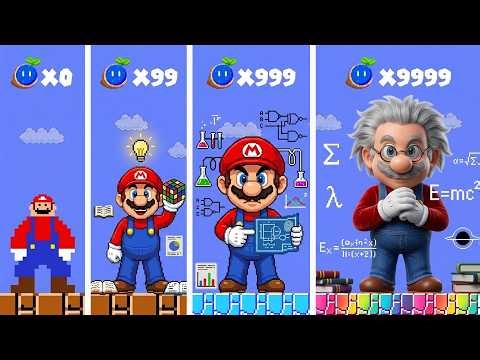 Mario Evolution From Pixel To Genius Scientist Makes Every Mario Smarter