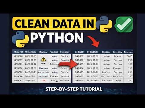 How to Clean Data in Python (Step-by-Step Pandas Tutorial for Beginners)