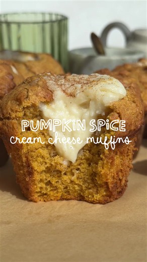 The pumpkin muffin upgrade you NEED this fall 🎃🤎 These Cream Cheese Stuffed Pumpkin Spice Muffins are everything I want in a cozy fall bake—nutty brown butter, warm pumpkin spice, and a sweet cream cheese center that makes every bite taste like it came from a bakery. They’re soft, perfectly spiced, and honestly the hardest part is waiting for them to cool before eating one. 🍂 Save this recipe for your fall baking list! Full recipe linked below, in my bio or you can google “Mersgoodeats pumpki