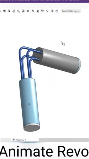 90 degree Joint Animation Onshape #onshape #caddesign #shapertools #cad #mechanisms #mobilecad
