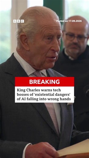 The King addressed some of the people leading the development of AI, including Nvidia boss Jensen Huang, at a summit in Scotland. #KingCharles #Tech #AI #Ayrshire #Scotland #BBCNews