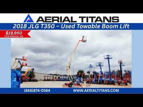 FOR SALE: 2018 JLG T350 Towable Boom Lift | Low Hours | $19,950