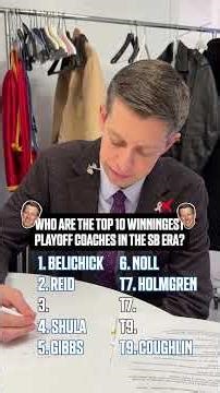 Nick vs. Danny: Who are the top ten winningest playoff coaches in the super bowl era? #nfl #trivia