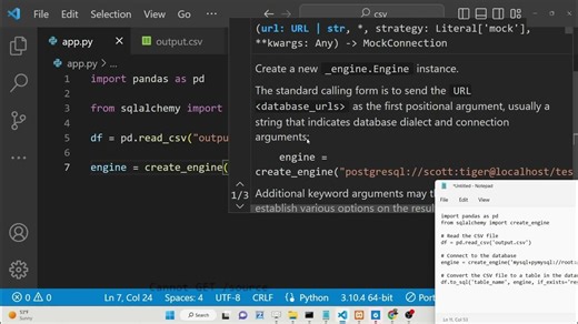 Python 3 SQLAlchemy & Pandas Script to Add Data inside MySQL Table Using CSV File