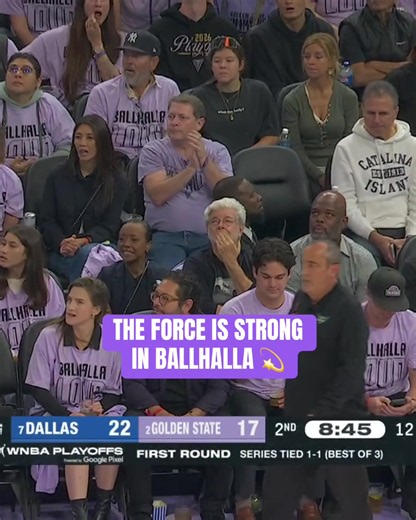 #GeorgeLucas is in attendance for Game 3 of #Wings-#Valkyries 😎 #wnba #espnw