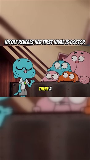 Nicole reveals her first name is Doctor | The Amazing World of Gumball #shorts #gumball