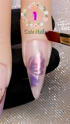 Elegant Spring Nails in 5 Minutes 💐💅 #nailart #easydesign #nailcompilation