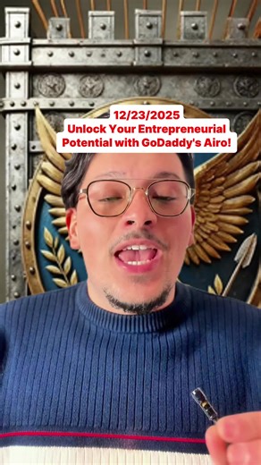 Unlock Your Entrepreneurial Potential with GoDaddy's Airo! 🚀✨ Start Building Your Dream Today! #Entrepreneurs #BusinessTips #SmallBusiness #GoDaddy #StartupJourney #fyp #GoDaddypartner #youssefuniversity #breakingnews #UnitedStates #USA #GoDaddyAiro #businesshacks