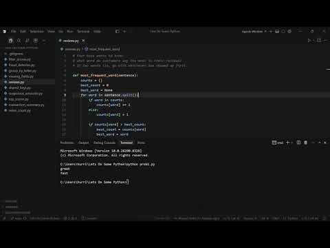 Find the Most Common Word in Python | Real-World Problem for Beginners