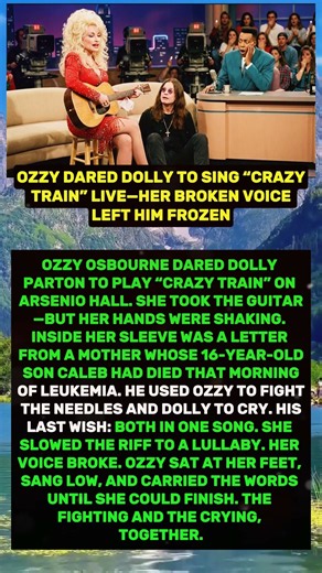Ozzy Dared Dolly to Sing “Crazy Train” Live—Her Broken Voice Left Him Frozen #shorts #viral