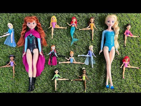 Disney Princess Frozen Dolls Unboxing Elsa, Anna, Belle & Ariel | Satisfying ASMR Toy Reveal