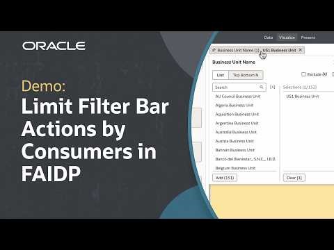 How to Limit Filter Bar Interactions in the Consumer View in Fusion AI Data Platform