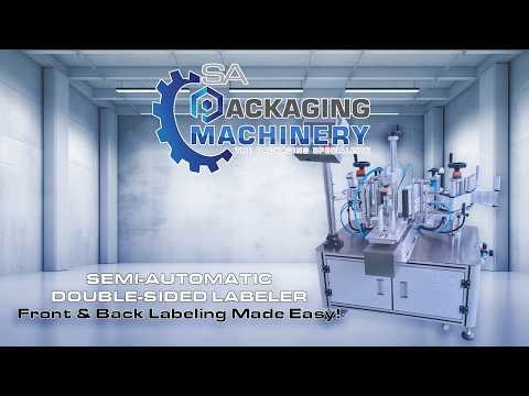 Semi-Automatic Double-Sided Labeller | Bottle Labeling Machine | SA Packaging Machinery