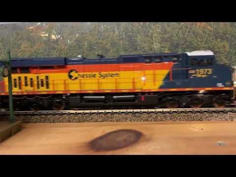 CSX Heritage Locomotives Chessie System & Family Lines By The Station