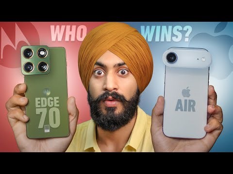 Which Ultra-Slim Phone Makes More Sense | Moto Edge 70 vs iPhone Air