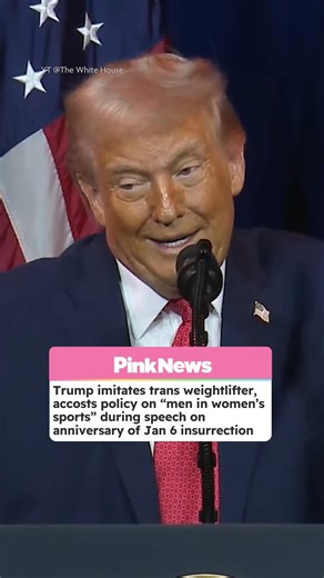 President Donald Trump faced online reaction after doing an impression of a transgender weightlifter during a speech at a House Republican retreat at the Kennedy Center on 6 Jan, performing an exaggerated impression that contrasted a struggling female lifter with an easily lifting “trans athlete.” Trump has repeatedly invoked the phrase “men in women’s sports” in recent remarks, arguing that transgender women dominate female athletics and framing opposition to trans-inclusive policies as a key p