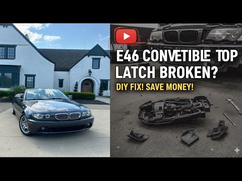 Have a BMW E46 Convertible And The Top Won’t Close! Watch This Video