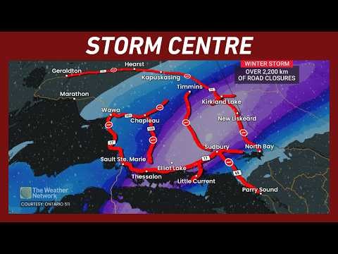 Powerful Winter Storm Walloping Ontario, 50+ cm Expected | #forecast