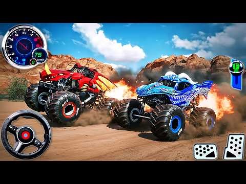 Monster Truck Jam Steel Titans Stunt - Extreme GT Car Mega Ramp Impossible Racing - PC GamePlay #5