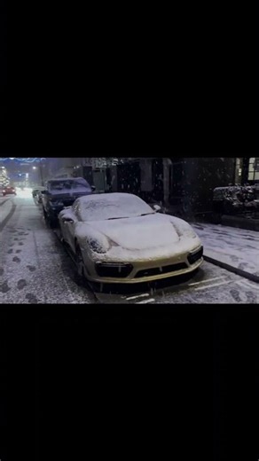 Supercars Driving in the SNOW is Insane! ❄️🏎️ #Shorts