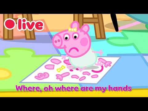 🔴 LIVE 24/7: NEW Peppa Pig SONGS with LYRICS! 🐽🎵 Yes Yes Veggies, Finger Family & More | Kids Songs