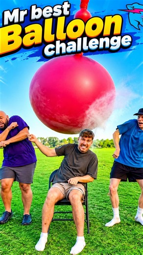 Pop The Giant Water Balloon Challenge Mrbeast! 🎈💦