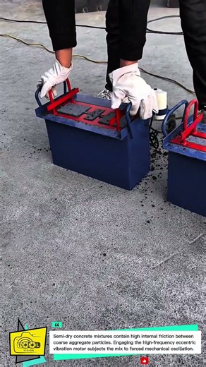Portable Electric Vibrating Hollow Block Mold for On-Site Construction #shortvideos