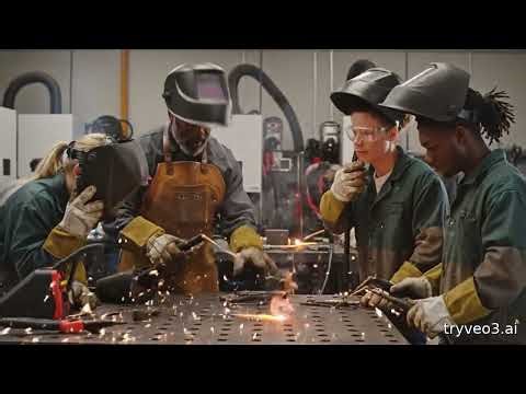 Beginner Welding Training 🔥 First Time Student Welding at Swansea Welding School