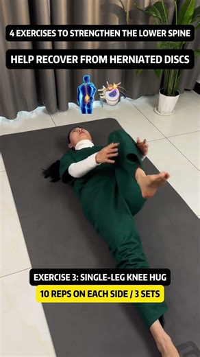FIX Your Lower Back With These 4 EXERCISES For HERNIATED DISCS RECOVERY