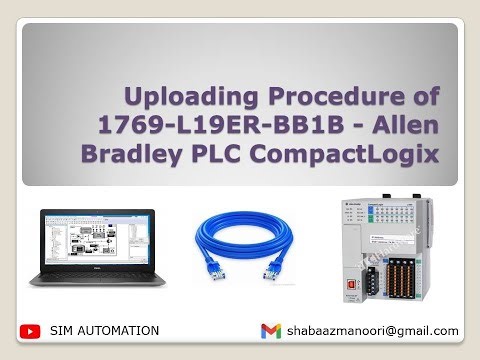 How to Upload Program from CompactLogix PLC 1769-L19ER-BB1B Step by Step #tutorial ‪@simautomation‬