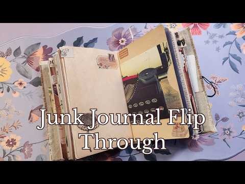 Junk Journal Flip Through | Distressed Junk Journal | 160 Page Flip Through