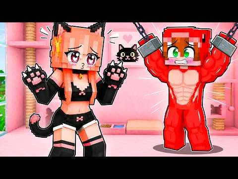 Una CHICA GATO me SECUESTRÓ en Minecraft!