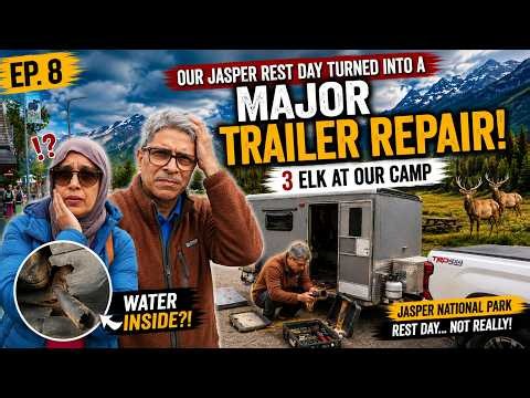 Our Jasper Rest Day Turned Into a MAJOR Trailer Repair! 3 Elks at Our Camp | Ep 8