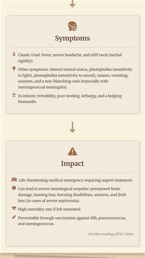 Bacterial Meningitis: Etiology, symptoms, impact