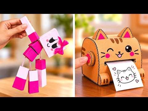 📦 段ボール工作＆アイデア集！✨🩷 いろんな素材でDIY
