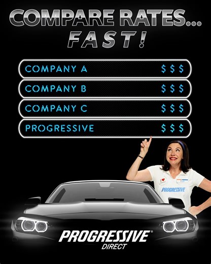 So easy to compare auto insurance rates, you’ll be revved up! | Progressive