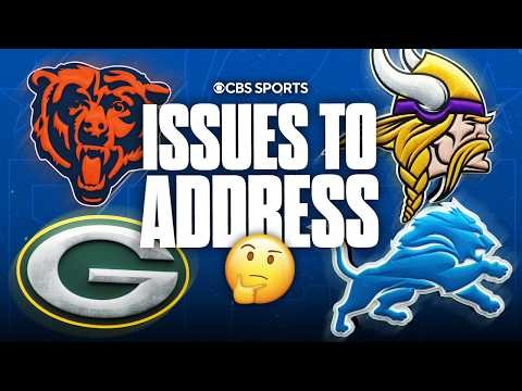 Issues to address before the season for every NFC North team 🤔 | Lions, Bears, Packers, Vikings