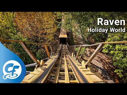 Raven front seat on-ride 4K POV @60fps Holiday World