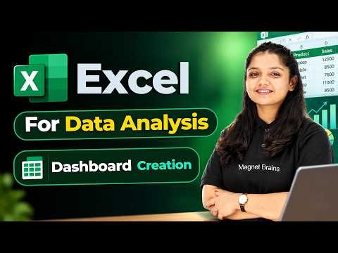 Professional Dashboard Creation In Excel | Excel For Data Analysis | Lecture 5 | Data Analytics
