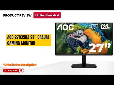 AOC 27B35H3 Review – 27” 120Hz IPS Gaming Monitor (1ms, HDR Ready) 🔥 Best Budget Gaming Monitor?