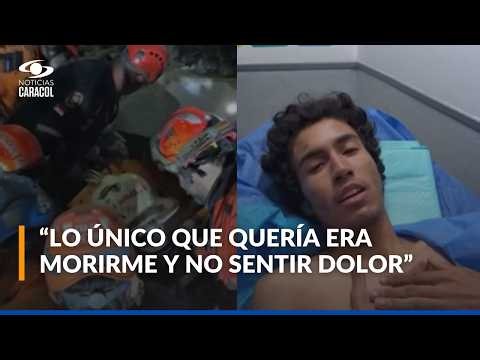 Testimonio de joven que sobrevivió cinco días bajo los escombros tras terremotos en Venezuela