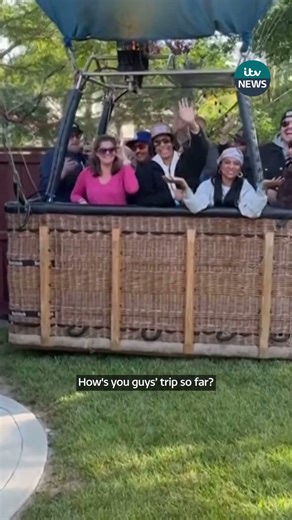 Hot air balloon makes emergency landing in California backyard