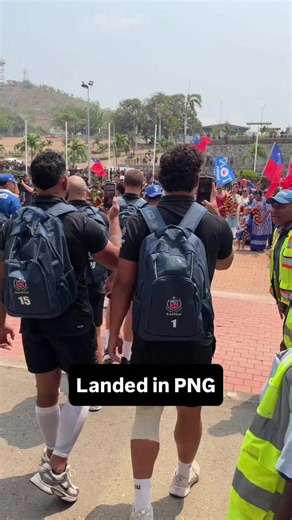 Warm Welcome from PNG - The usos have landed safely in PNG🫡🇼🇸 Let's all back the boys in 🔵 this weekend. Pls everyone be safe💙❤️ #foryou #toasamoa #samoan #rlwc #foryou