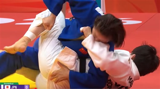 【アジア大会】狂犬選手だ!!中国・唐婧（タン・ジン）が前田凛を噛む。柔道女子70kg級 準々決勝