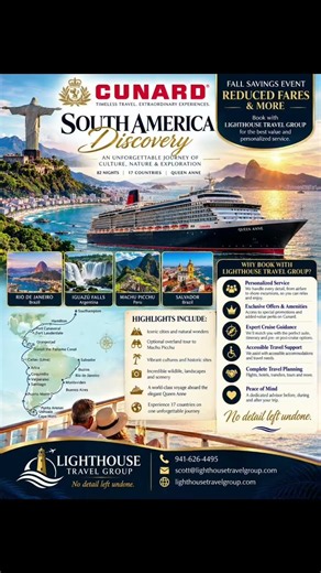 CUNARD SOUTH AMERICA CRUISE