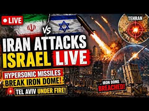 Iran Attacks Israel LIVE | Iran’s Hypersonic Missiles Break Israel’s Iron Dome | Tel Aviv | Tehran
