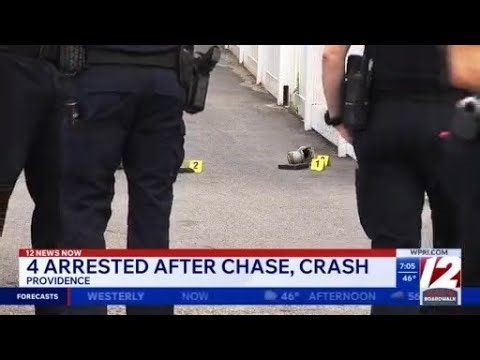 4 arrested after Providence police chase