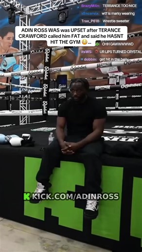 ADIN ROSS WAS was UPSET after TERANCE CRAWFORD called him FAT and said he HASNT HIT THE GYM 😳… #adinross #adin #gym
