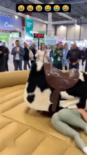 She Tried the Rodeo Horse...Chaos Ensues! 🤣🐎 #shorts